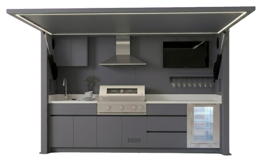 NOMA Beyond buitenkeuken met aanduidingen van features